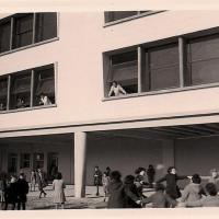 1962, ouverture du collège. Cliché M. Miquel